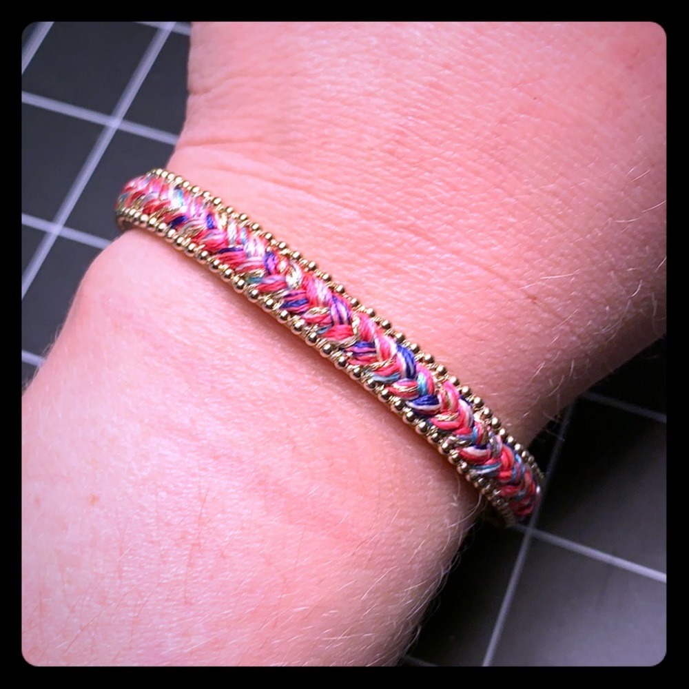 Stella and Dot Pink Fringe Bracelet